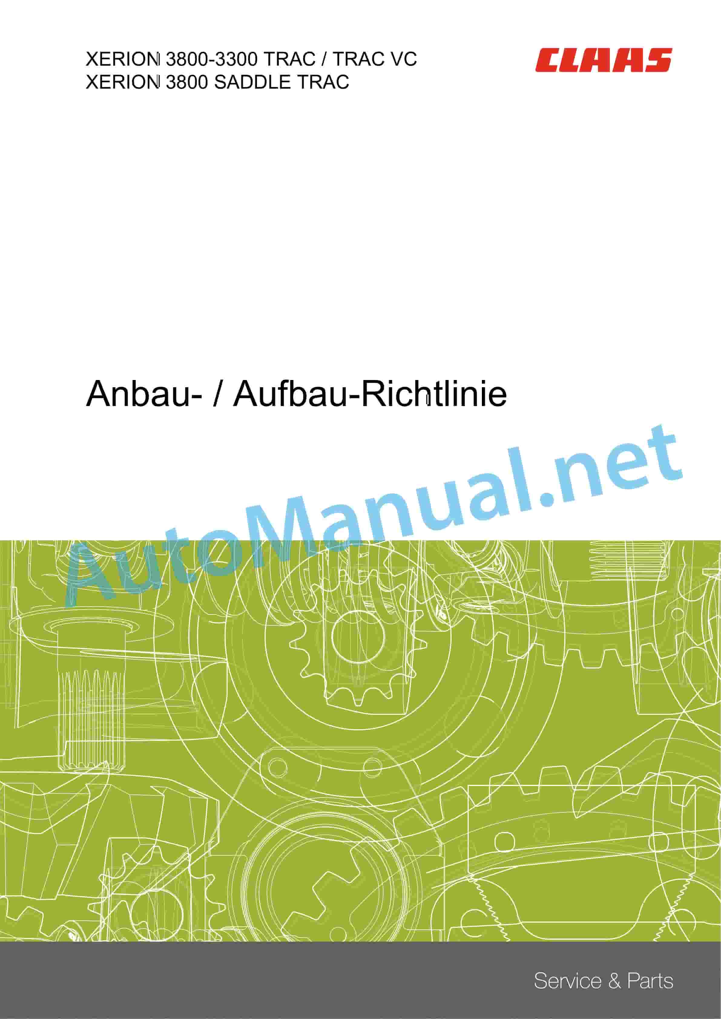 Claas XERION 3800-3300 (781) Tractor Operator Manual DE 4 Claas XERION 3800-3300 (781) Tractor Operator Manual DE - Image 4