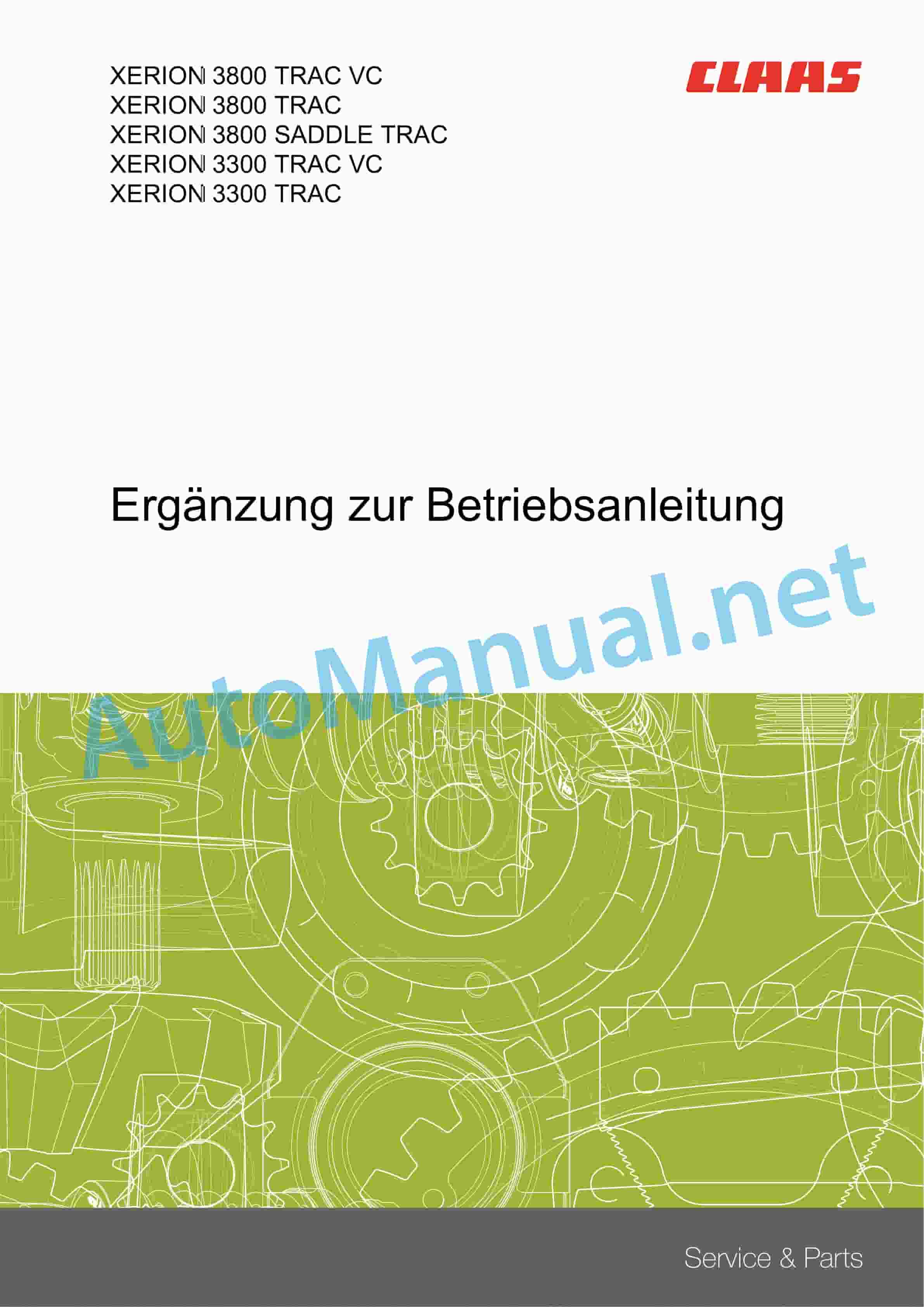 Claas XERION 3800-3300 (781) Tractor Operator Manual DE 5 Claas XERION 3800-3300 (781) Tractor Operator Manual DE - Image 5