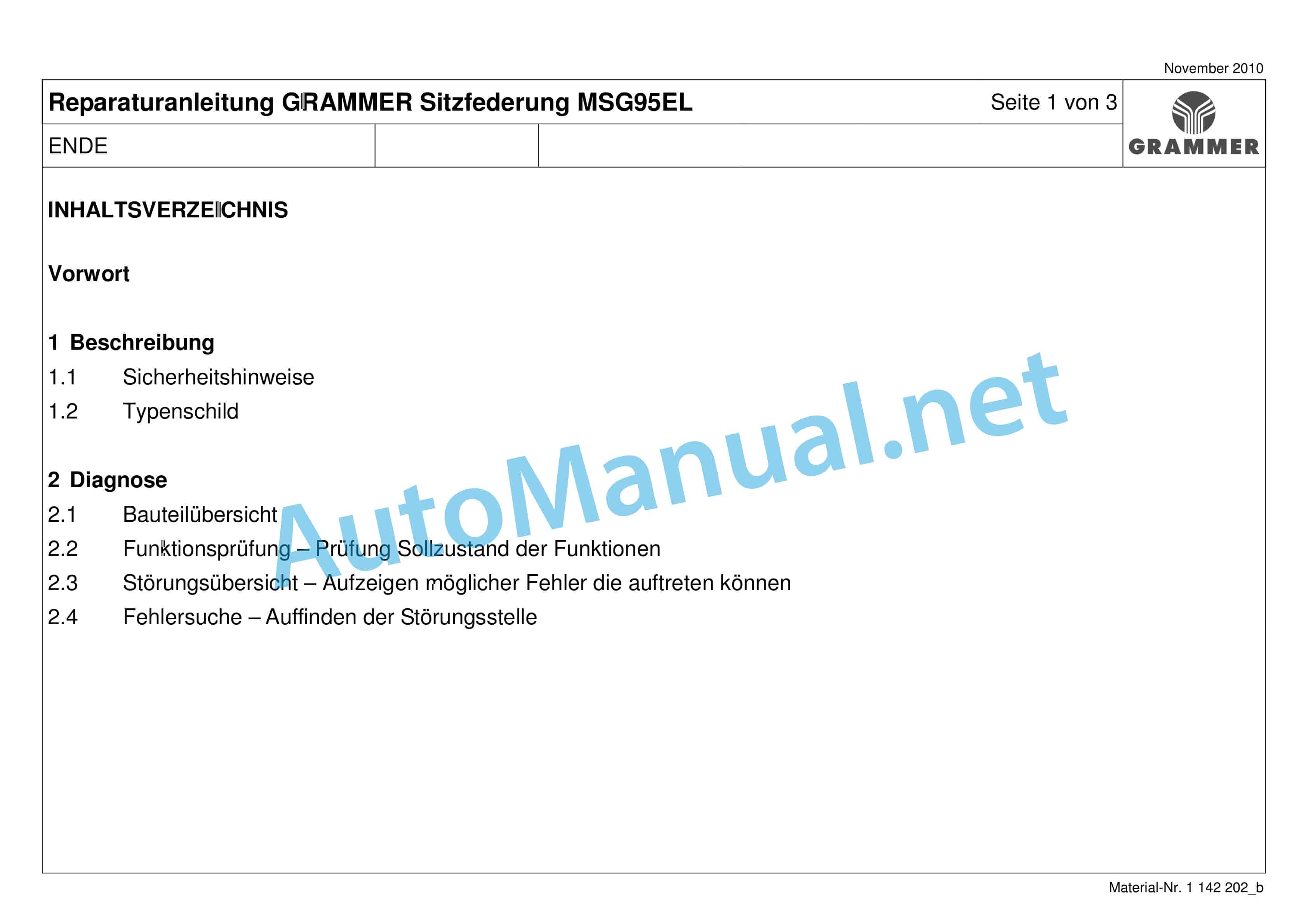 Claas XERION 3800-3300 (781) Tractor Repair Manual DE