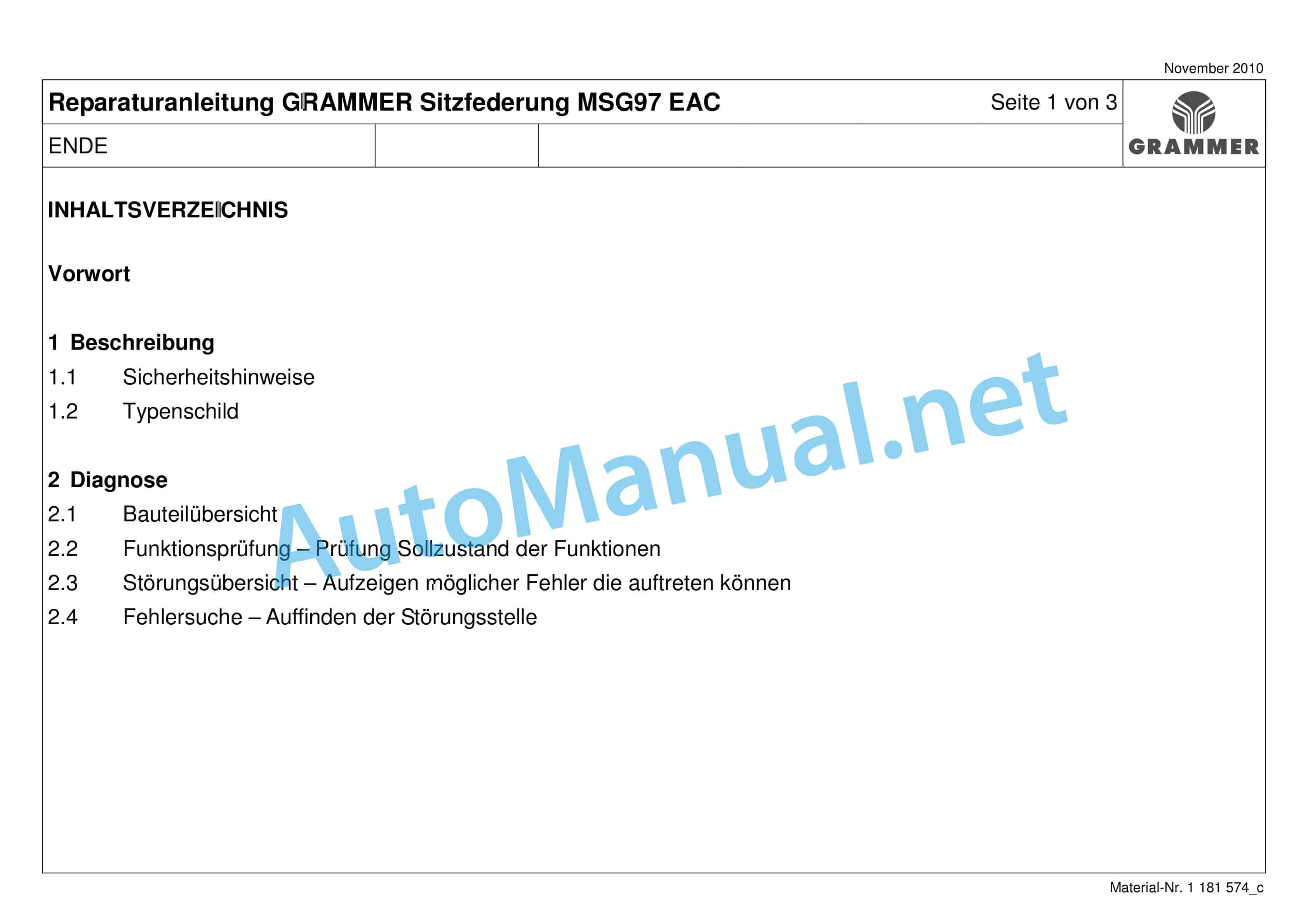 Alternative view of Claas XERION 3800-3300 (781) Tractor Repair Manual DE