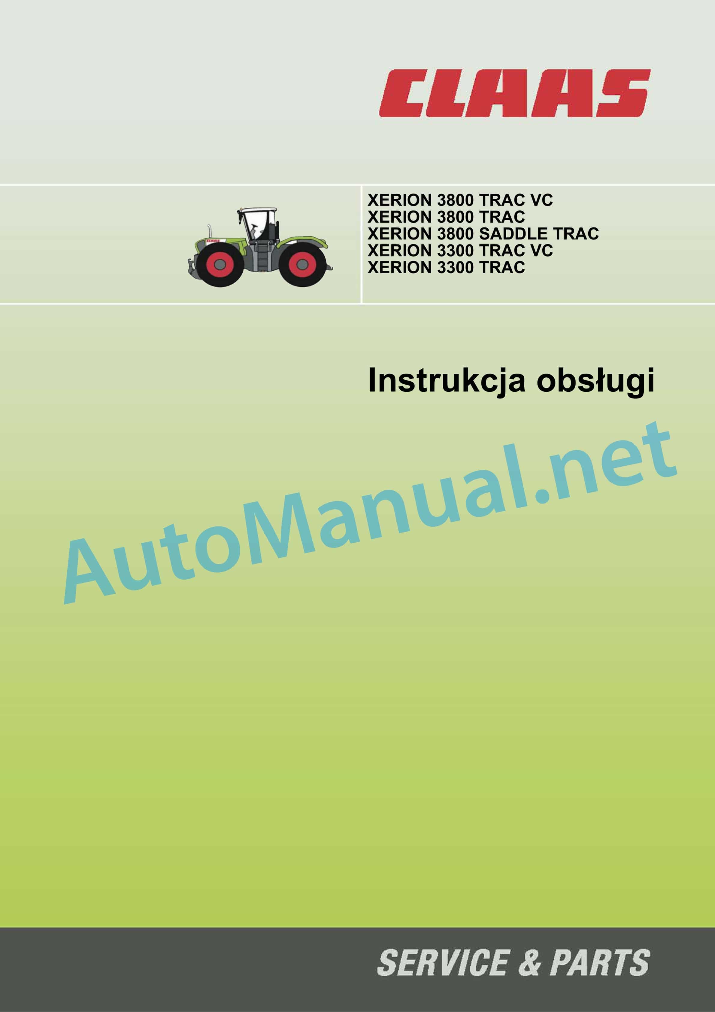 Claas XERION 3800-3300 (781) Tractors Operator Manual PL 3 Claas XERION 3800-3300 (781) Tractors Operator Manual PL - Image 3