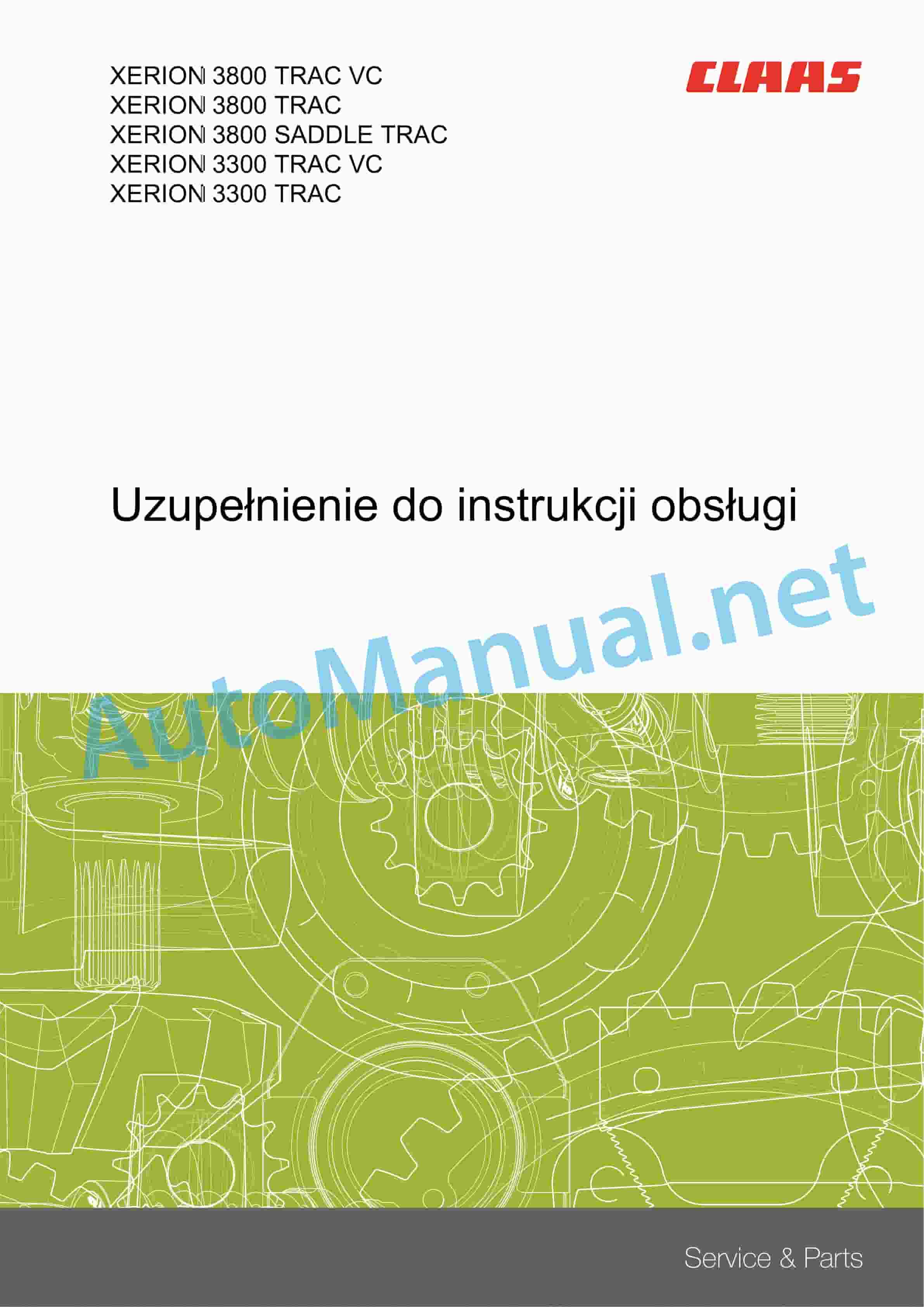 Claas XERION 3800-3300 (781) Tractors Operator Manual PL 4 Claas XERION 3800-3300 (781) Tractors Operator Manual PL - Image 4