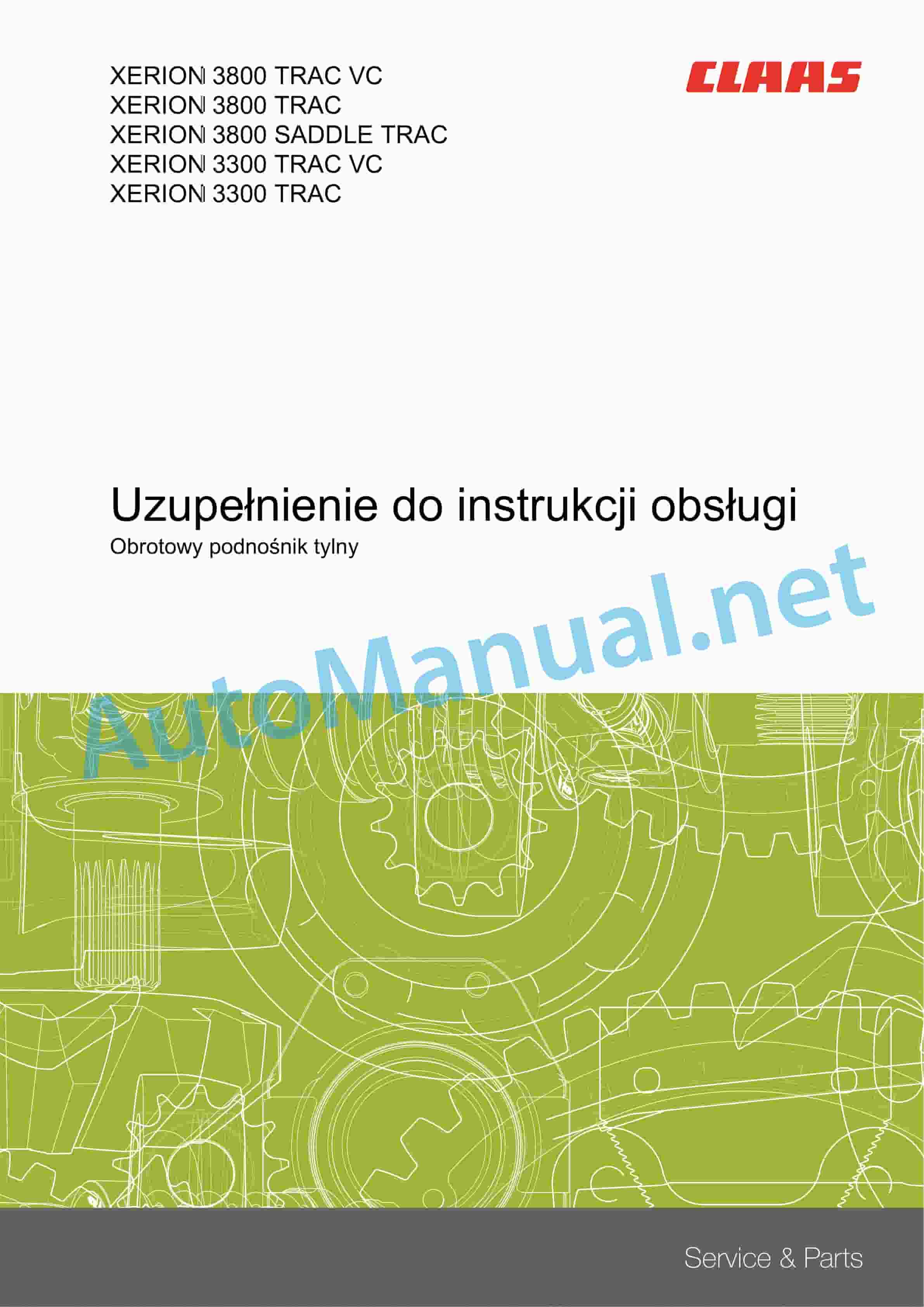 Claas XERION 3800-3300 (781) Tractors Operator Manual PL 7 Claas XERION 3800-3300 (781) Tractors Operator Manual PL - Image 7