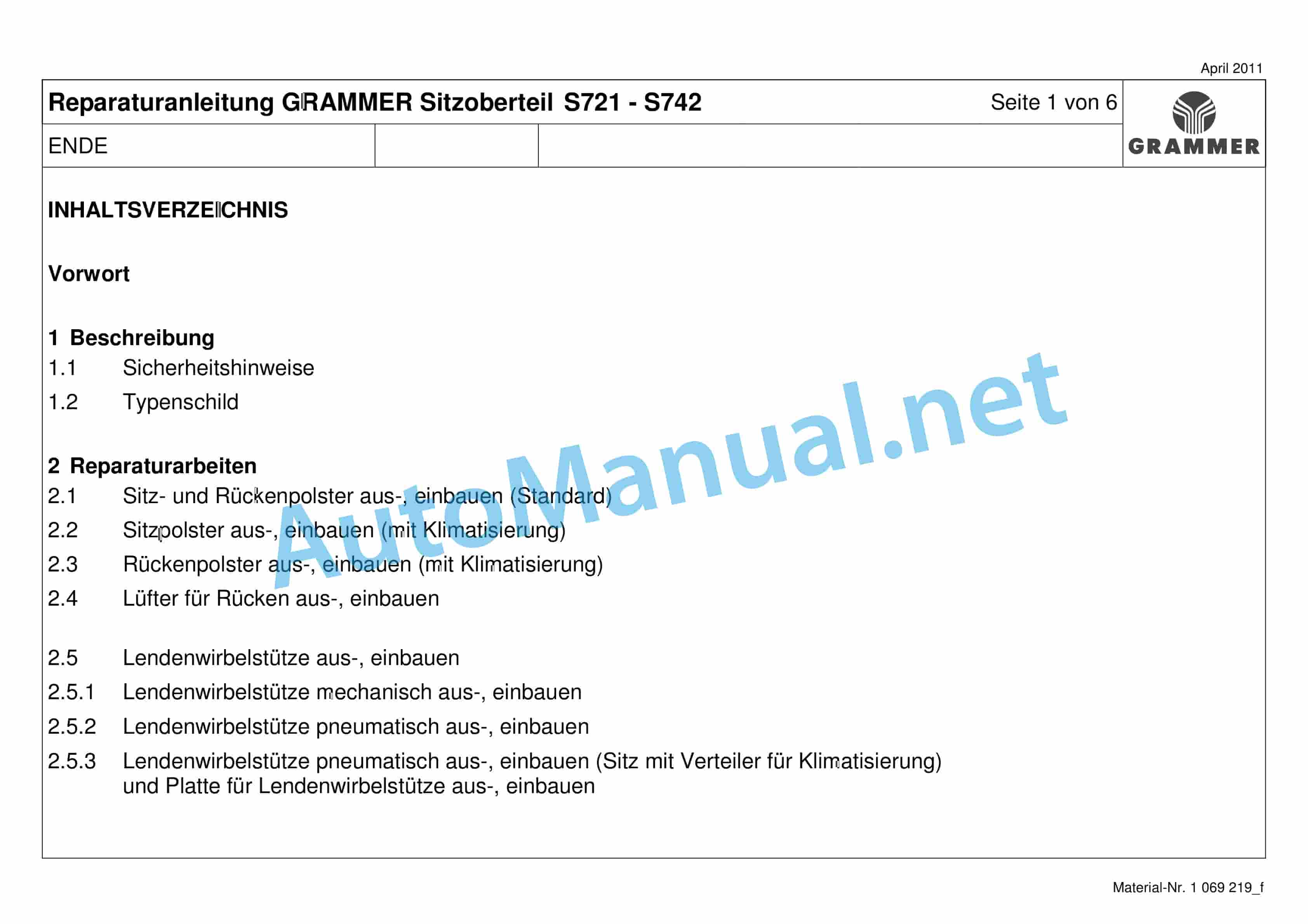 Claas XERION 5000-4000 (782) Tractor Repair Manual DE 5 Claas XERION 5000-4000 (782) Tractor Repair Manual DE - Image 5
