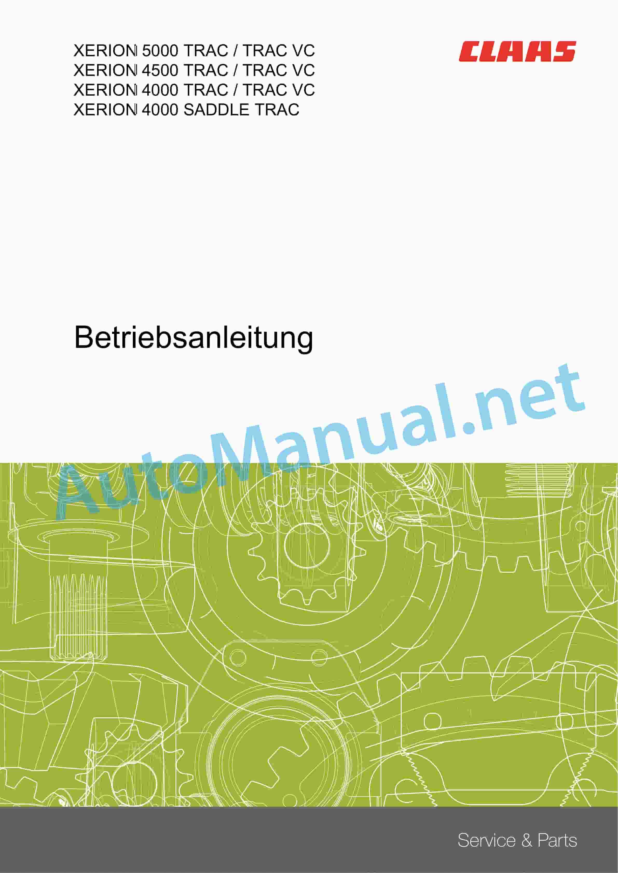 Claas XERION 5000-4000 (783) Tractor Operator Manual DE 3 Claas XERION 5000-4000 (783) Tractor Operator Manual DE - Image 3