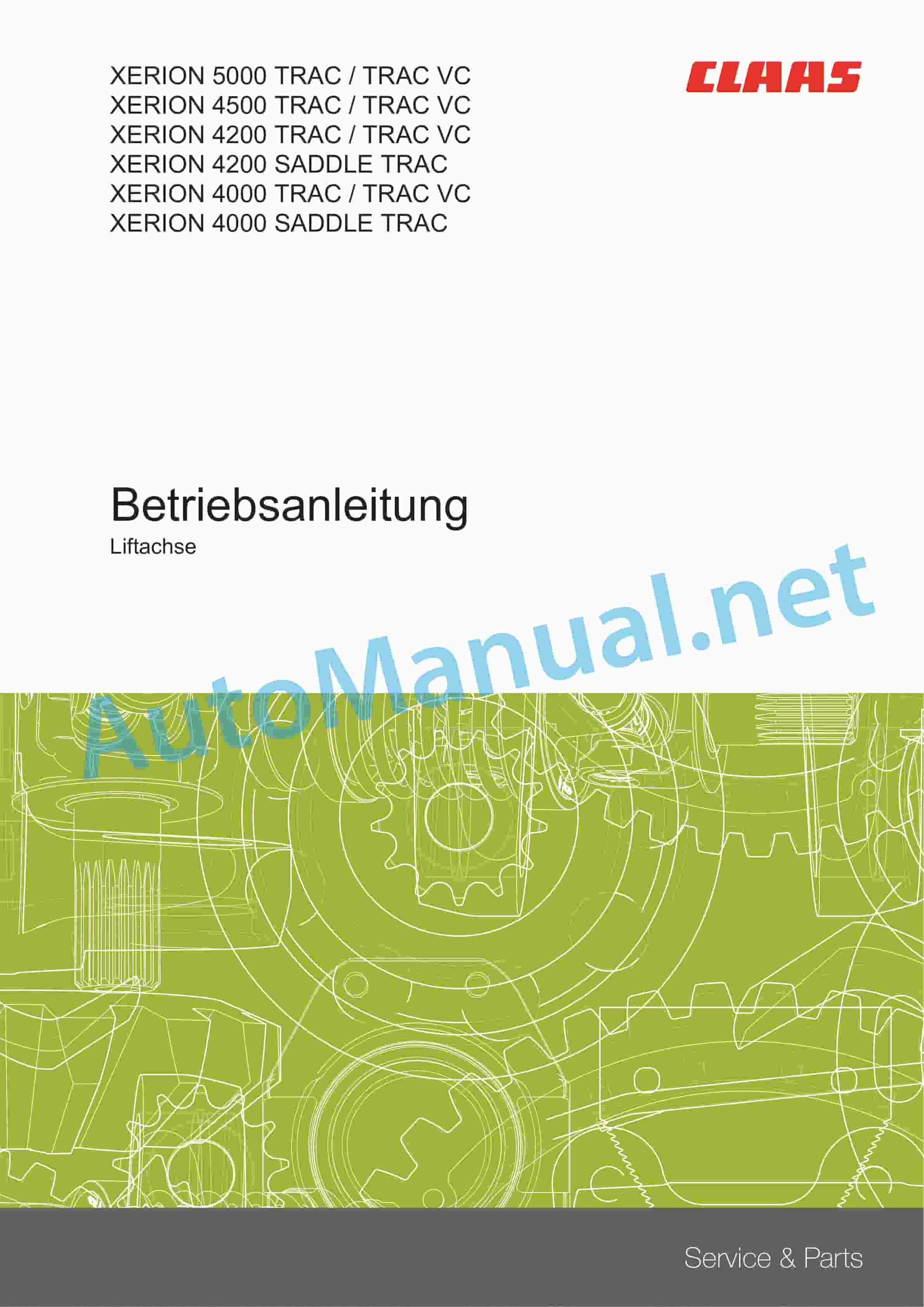 Claas XERION 5000-4000 (783) Tractor Operator Manual DE 4 Claas XERION 5000-4000 (783) Tractor Operator Manual DE - Image 4