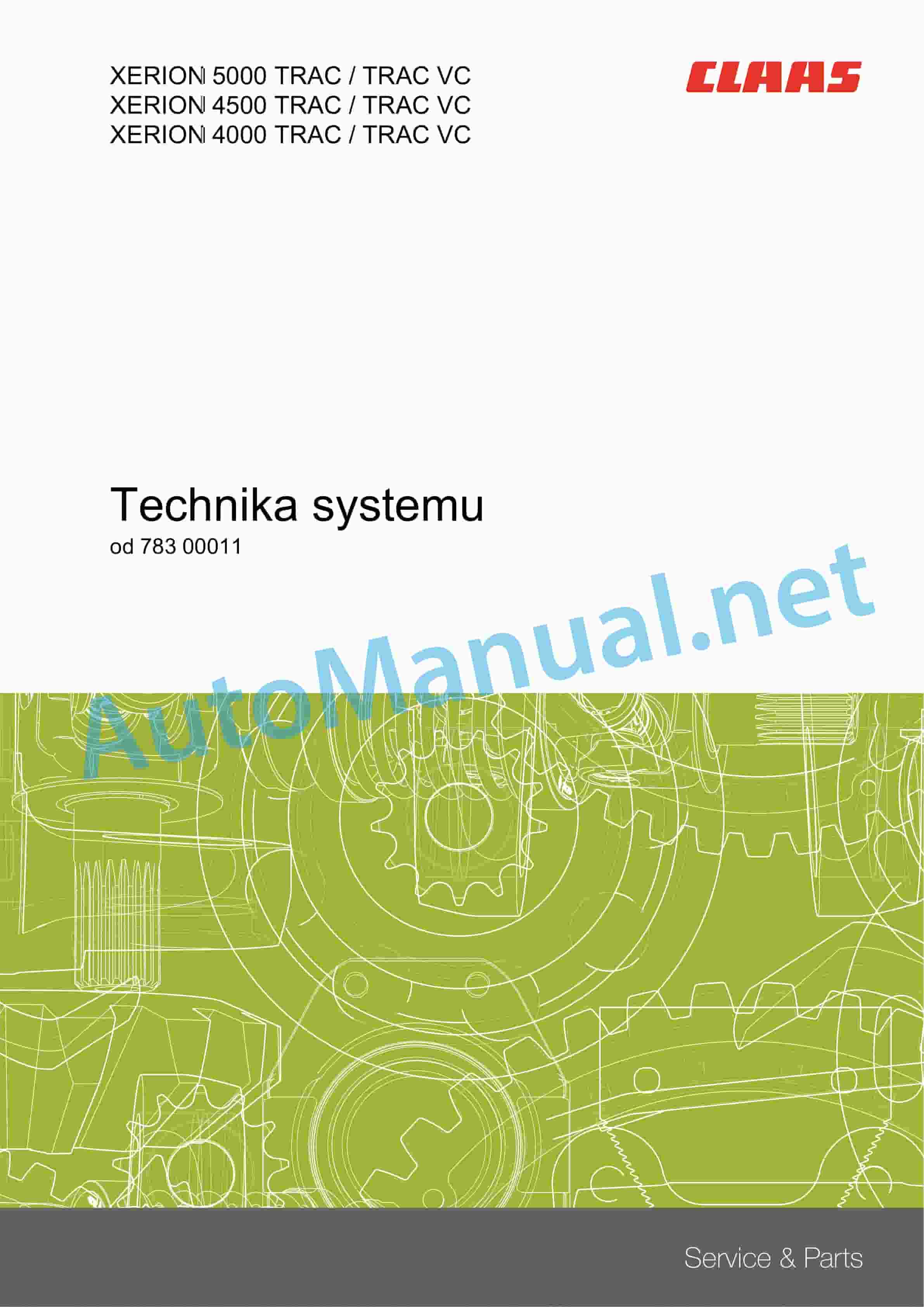 Claas XERION 5000-4000 (783) Tractors Technical System PL 2 Claas XERION 5000-4000 (783) Tractors Technical System PL - Image 2