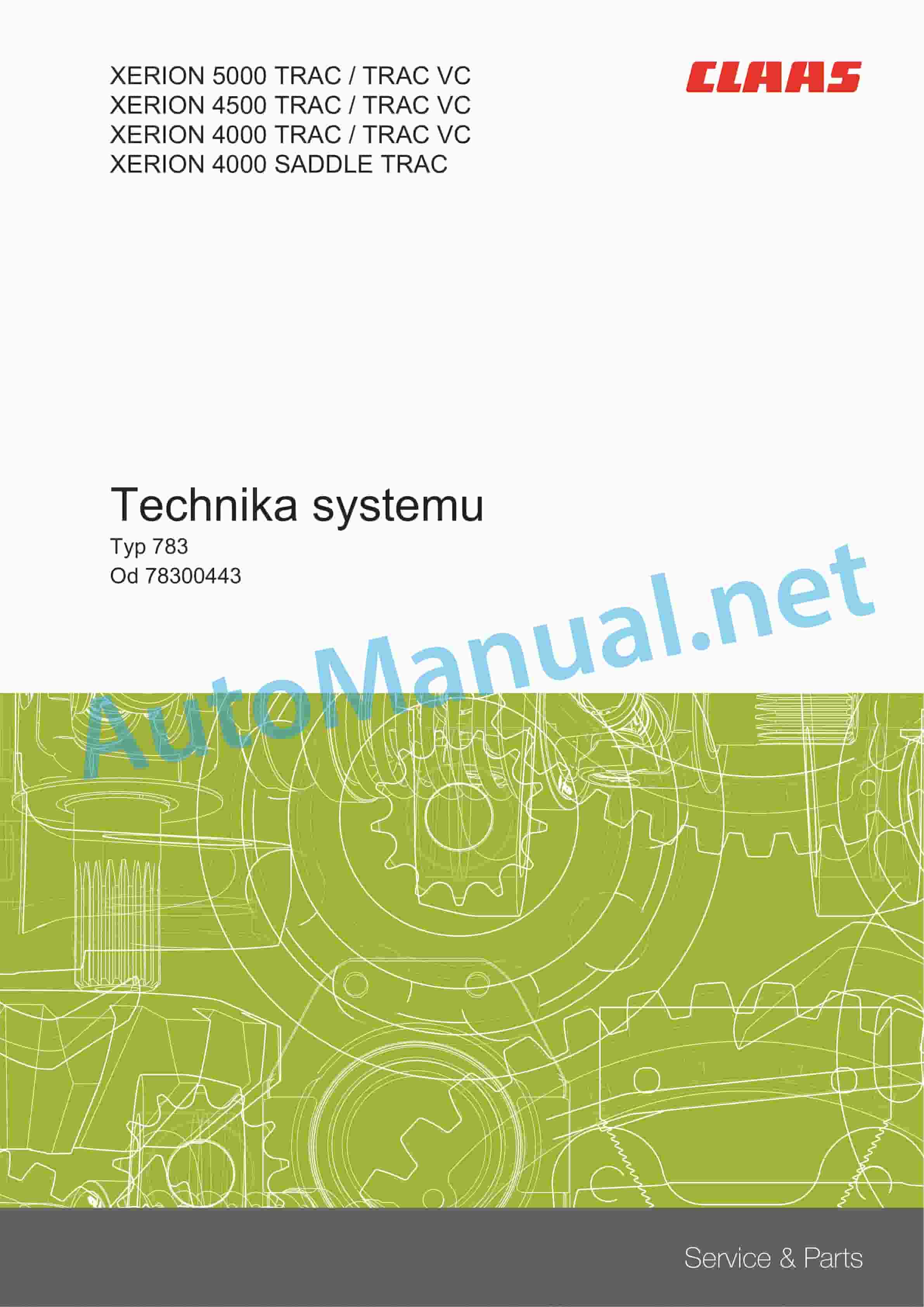 Claas XERION 5000-4000 (783) Tractors Technical System PL 4 Claas XERION 5000-4000 (783) Tractors Technical System PL - Image 4