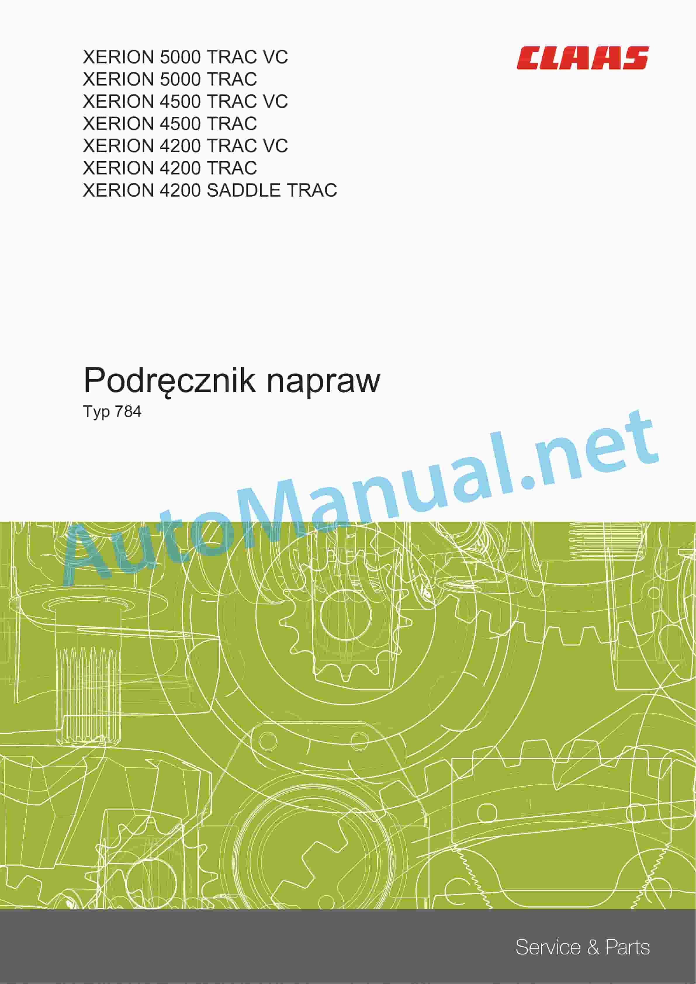 Claas XERION 5000-4200 (784) Tractors Repair Manual PL 3 Claas XERION 5000-4200 (784) Tractors Repair Manual PL - Image 3