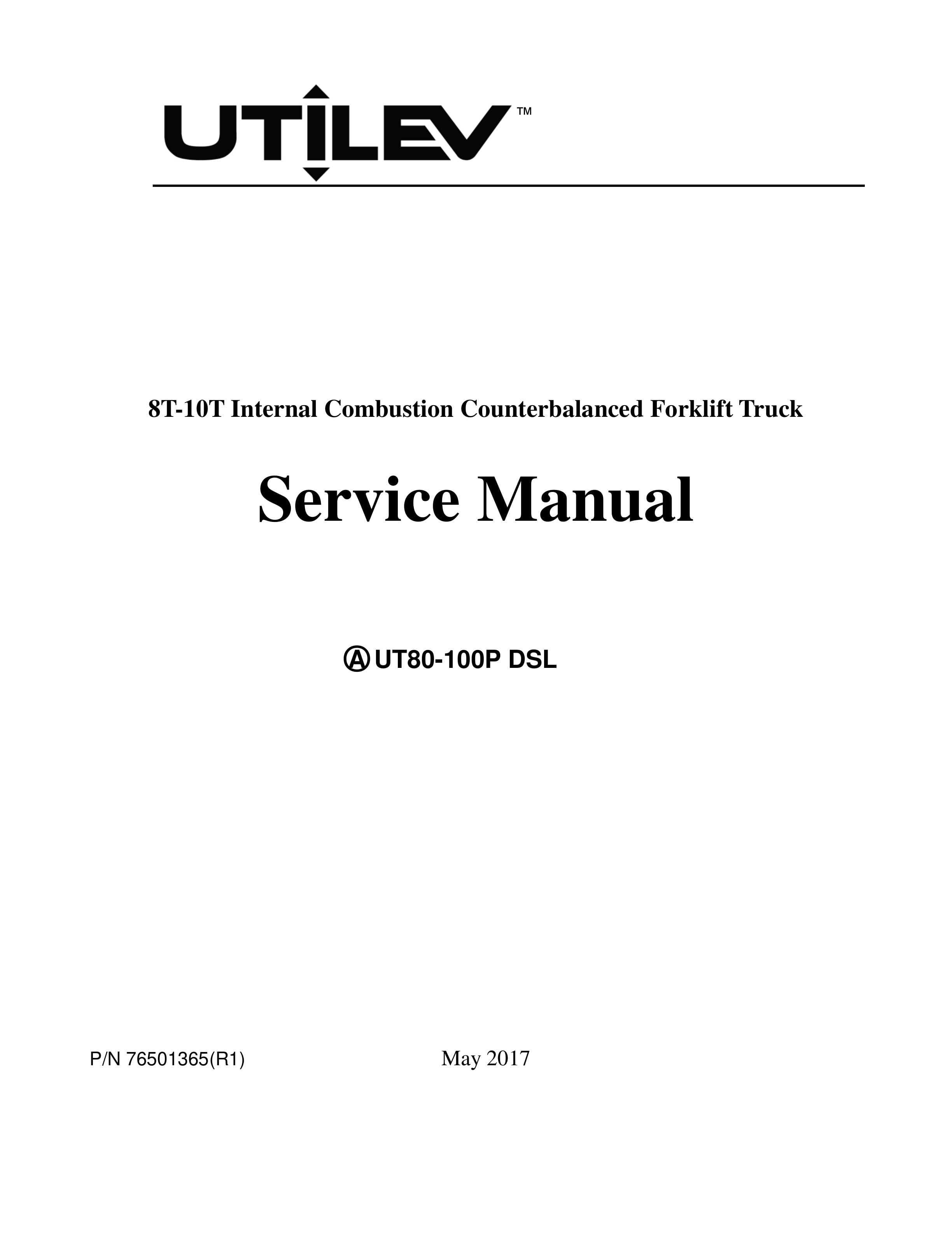 Yale A253 (UT80-100P) Forklift Service Manual