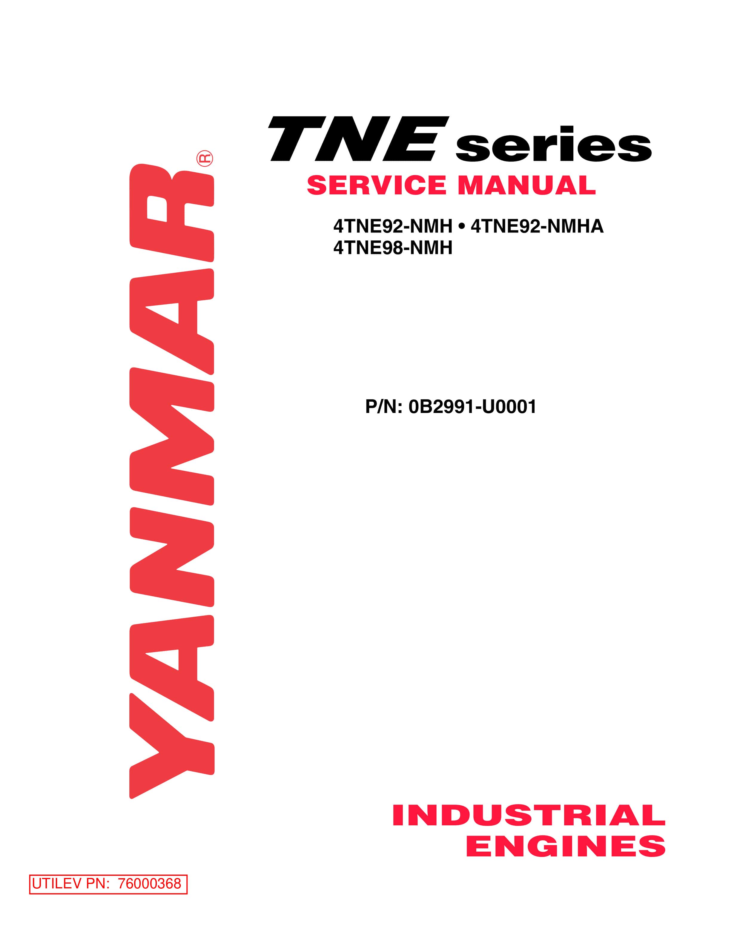 Yale A279 (UT20-32C) Forklift Service Manual