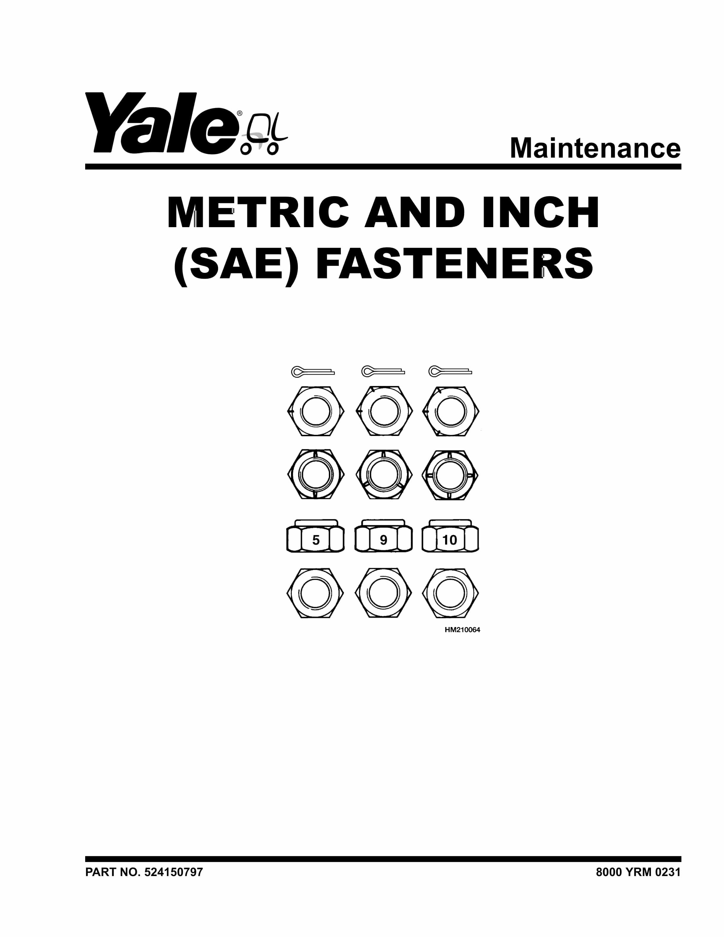 Yale A295 (NR035-040DA; NDR030DA) Forklift Service Manual