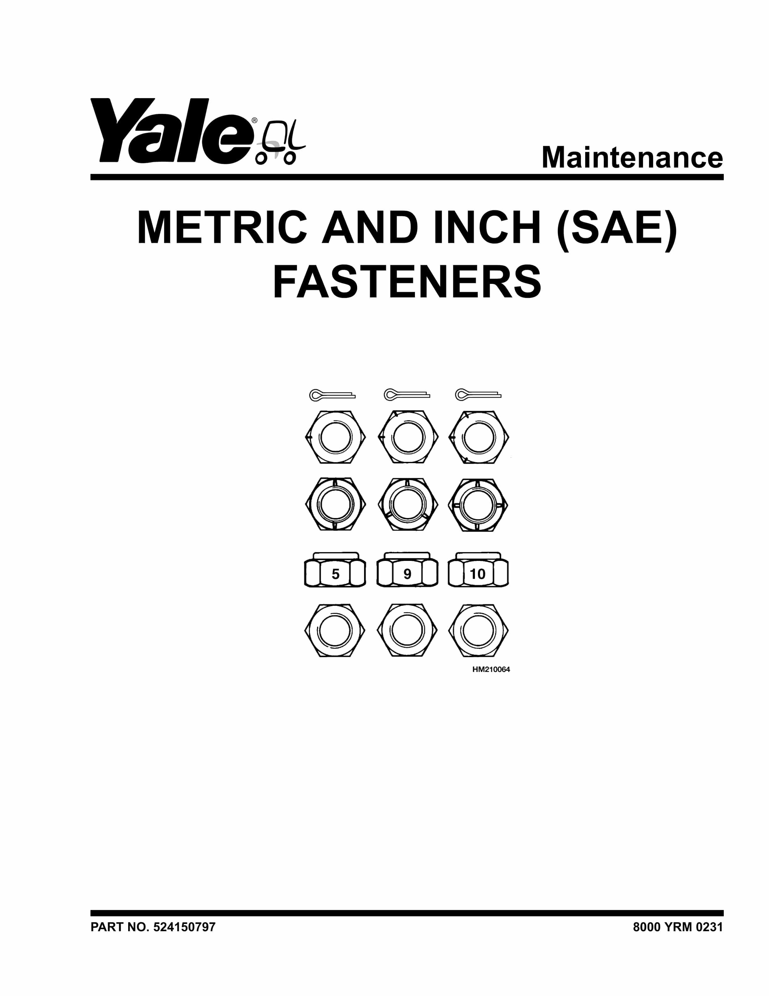 Yale A390 (GLPGDP20MX, GLPGDP25MX, GLPGDP35MX Europe) Forklift Service Manual