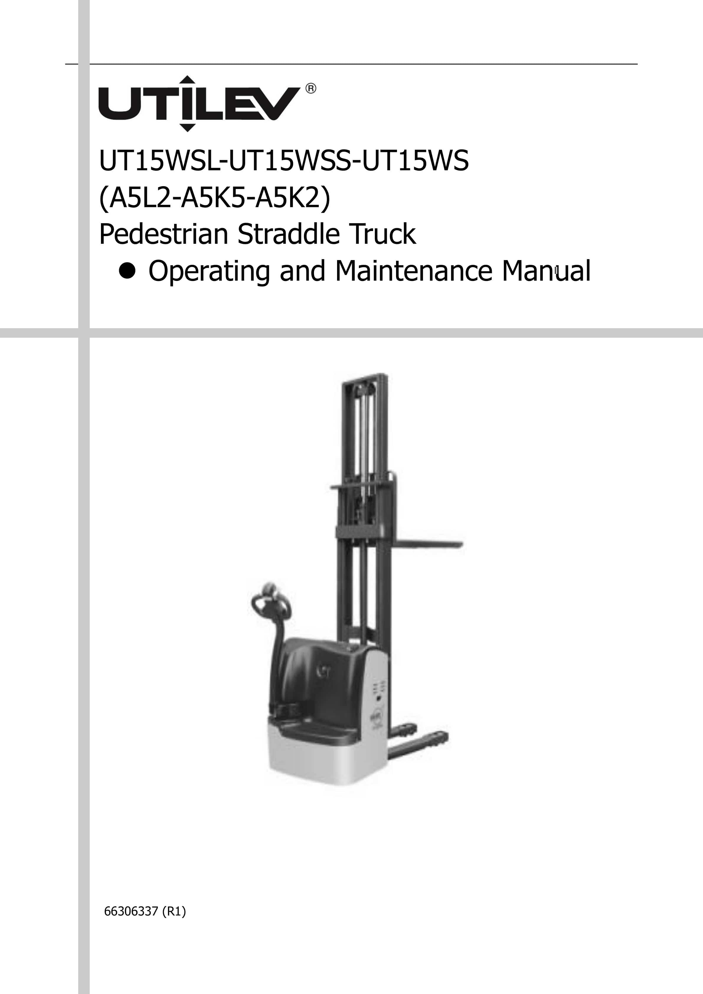 Yale A5K2 (UT15WS) Forklift Service Manual