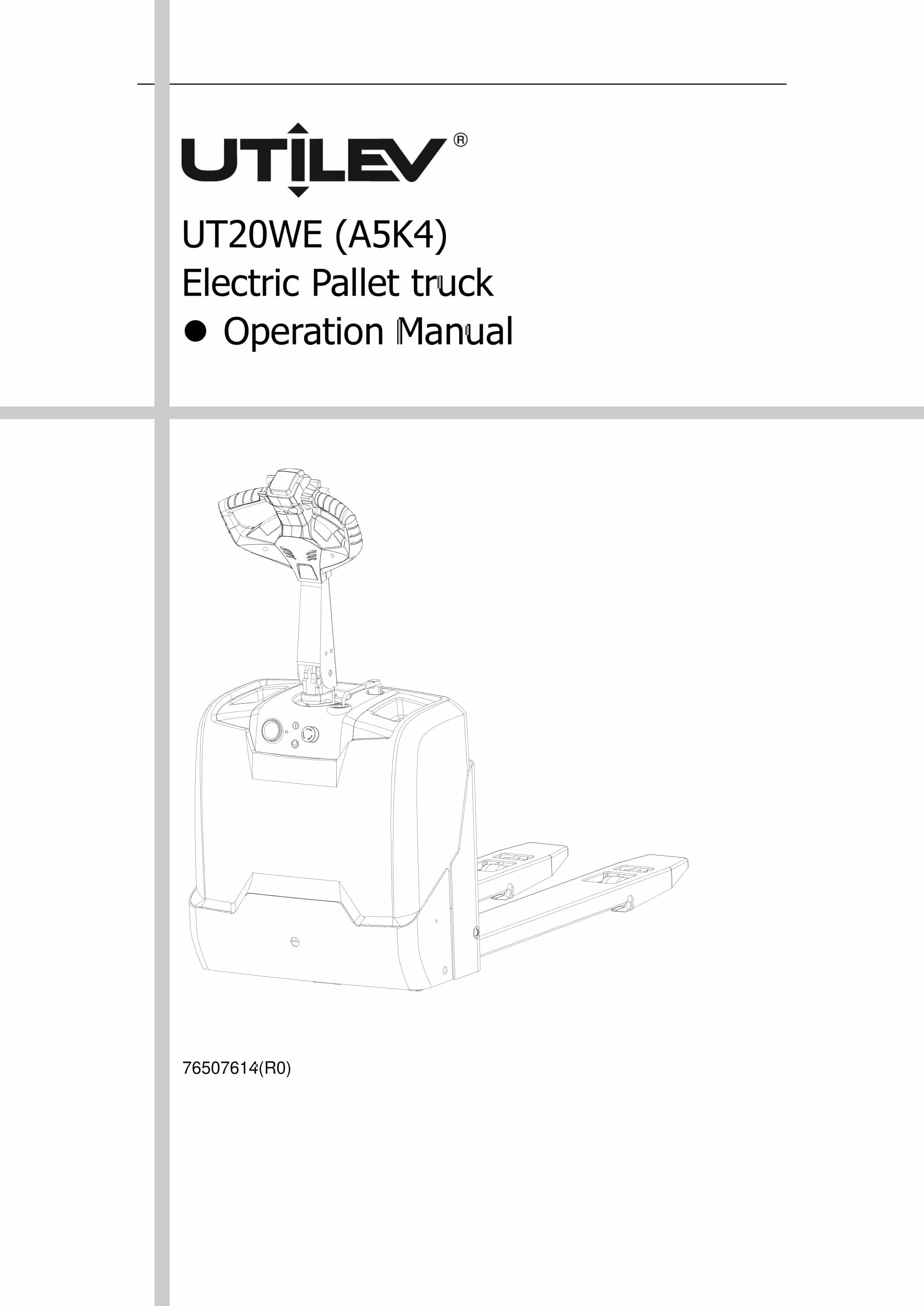 Yale A5K4 (UT20WE) Forklift Service Manual