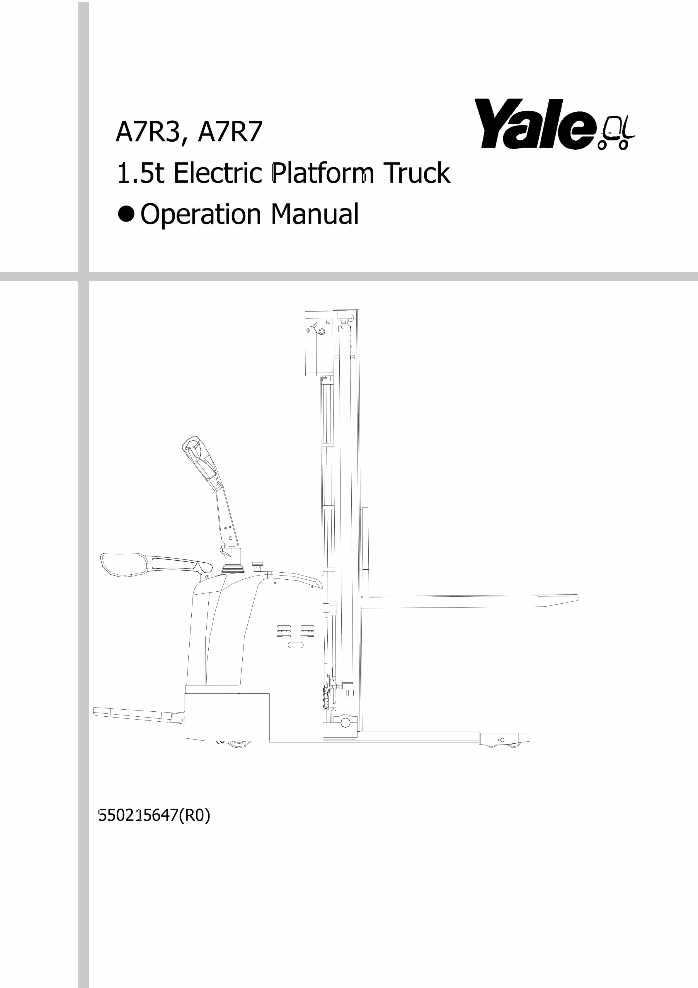 Yale A7R7 (MSL15XUX) Forklift Service Manual