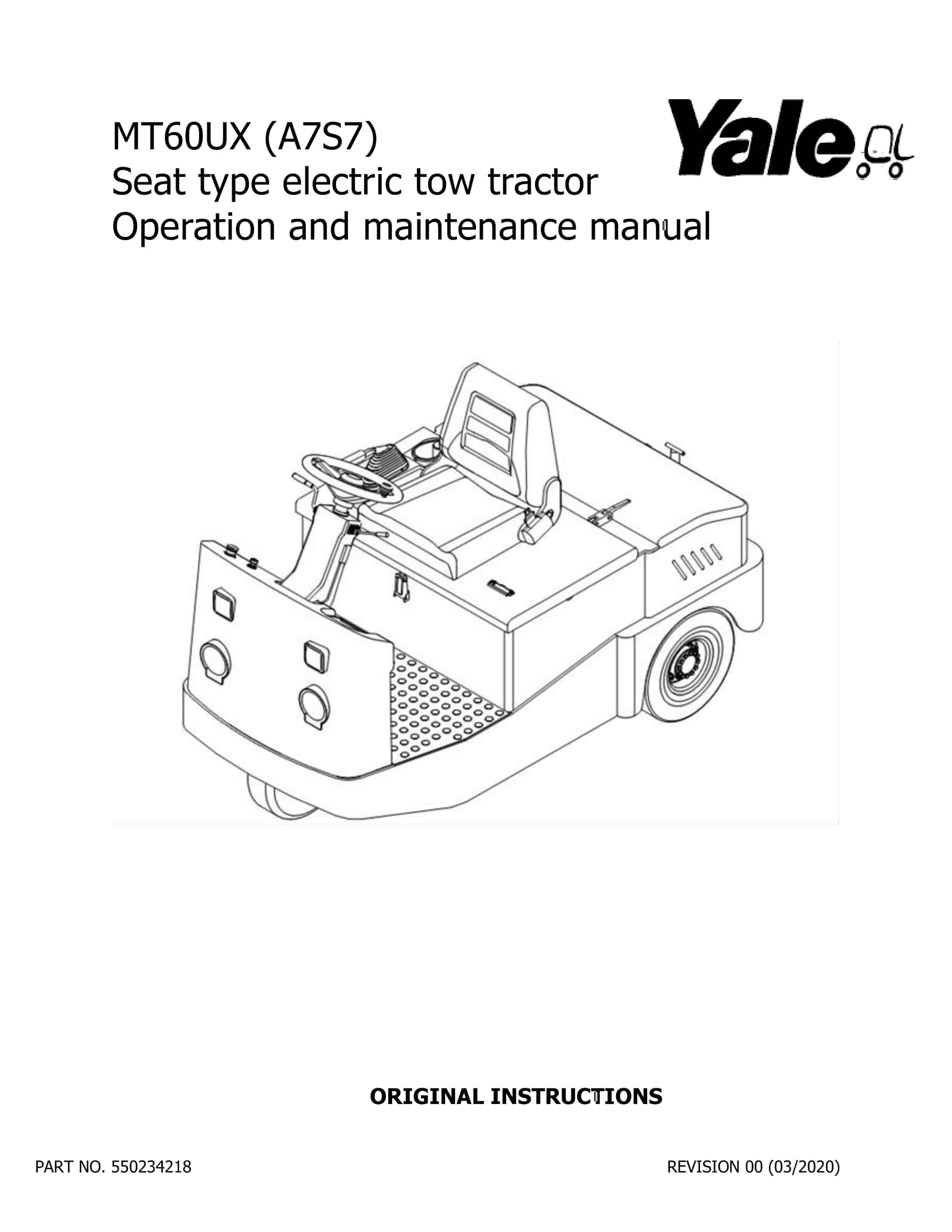 Yale A7S7 (MT60UX) Forklift Service Manual