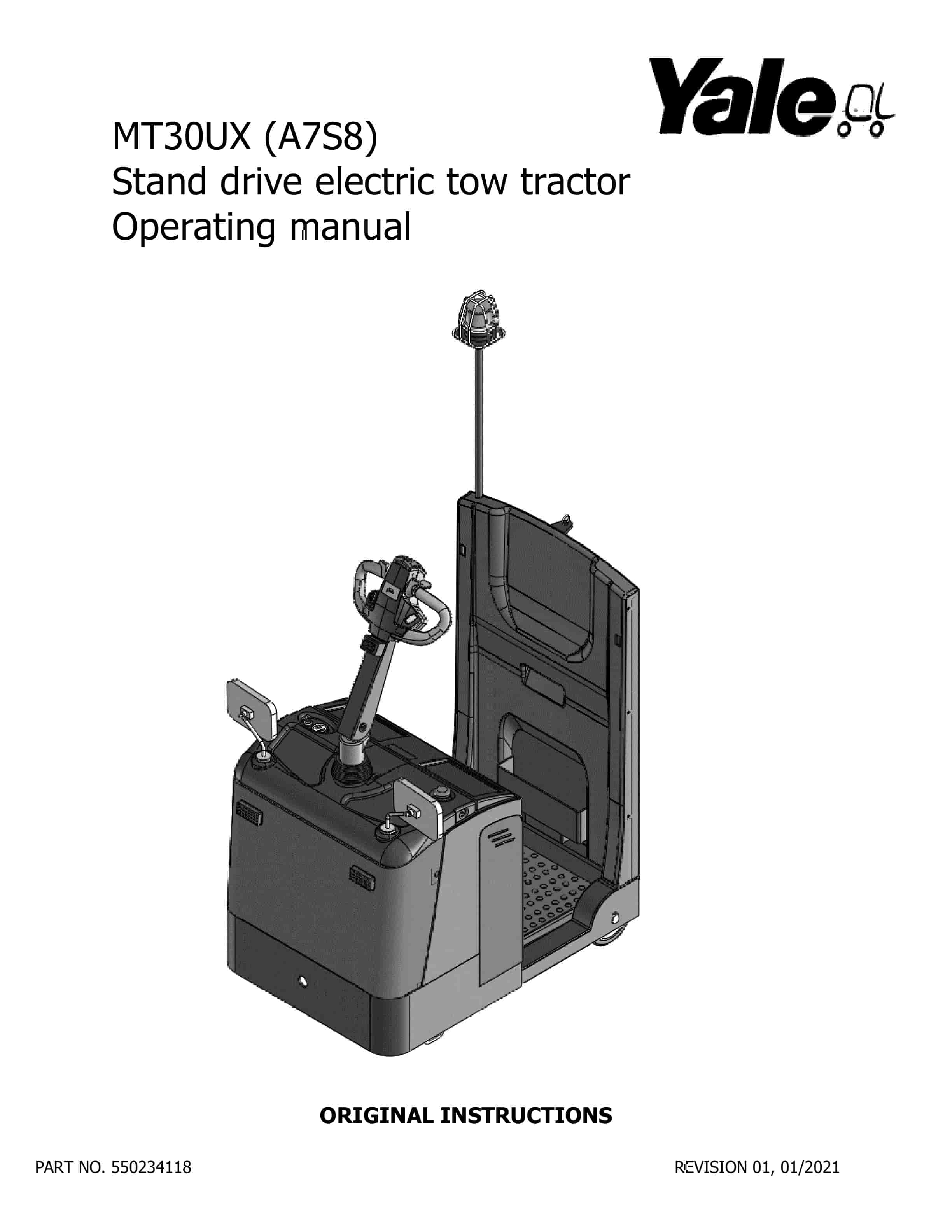 Yale A7S8 (MT30XUX) Forklift Service Manual