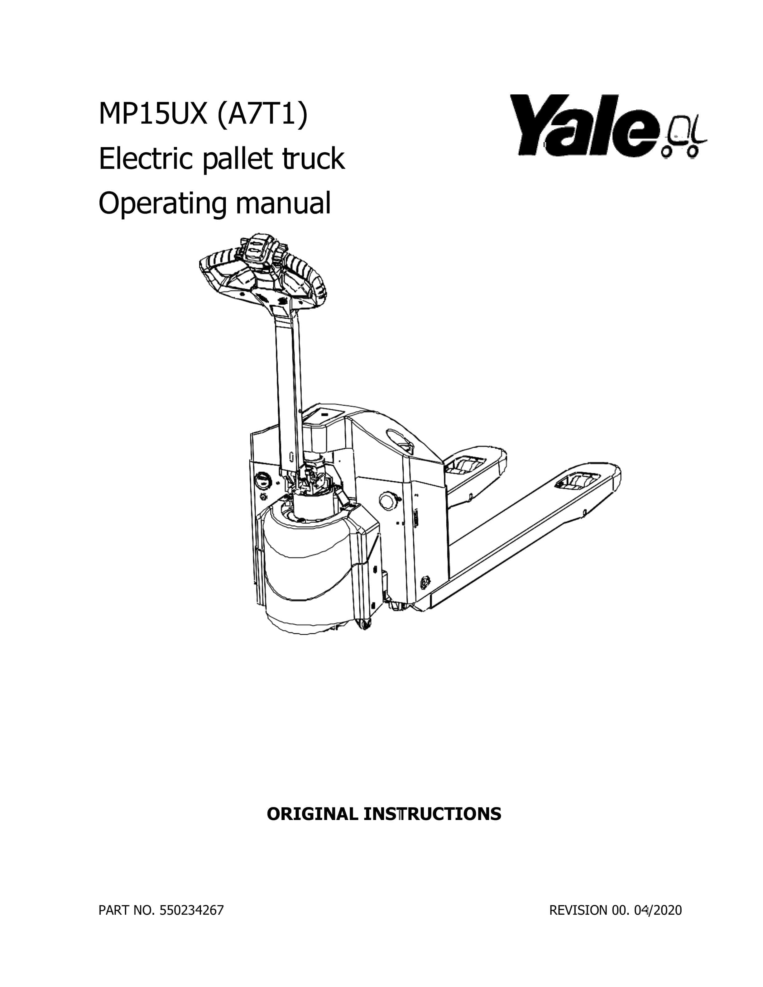Yale A7T1 (MP15UX) Forklift Service Manual