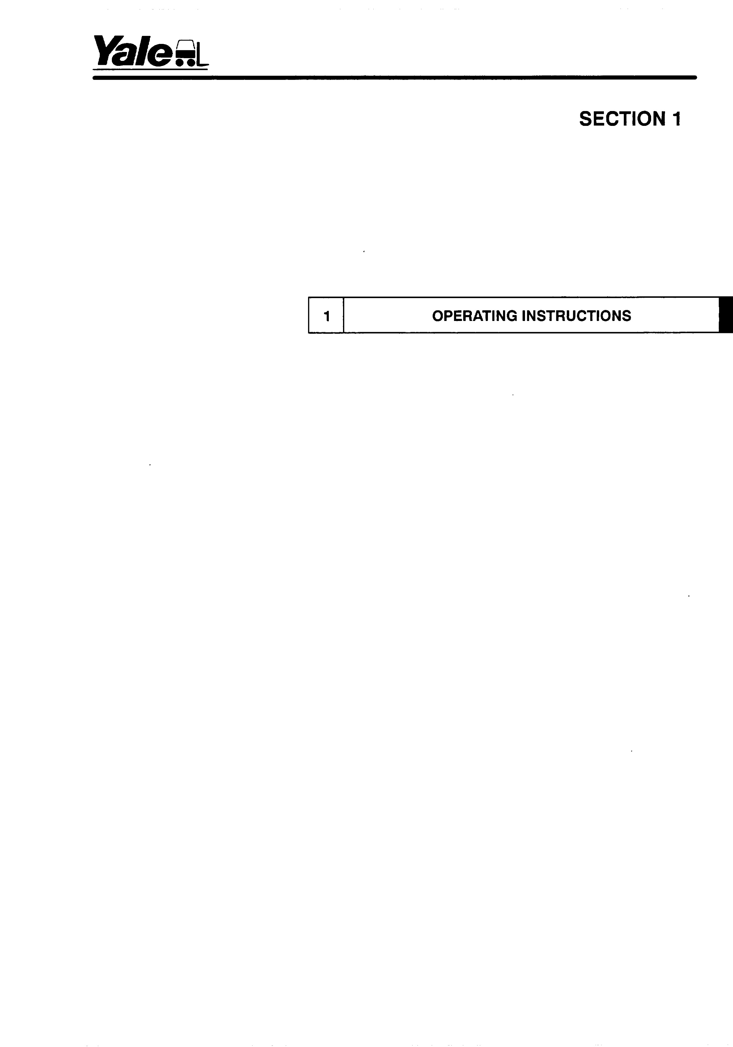 Yale A807 (ERCERP 161820 ATF Europe) Forklift Service Manual