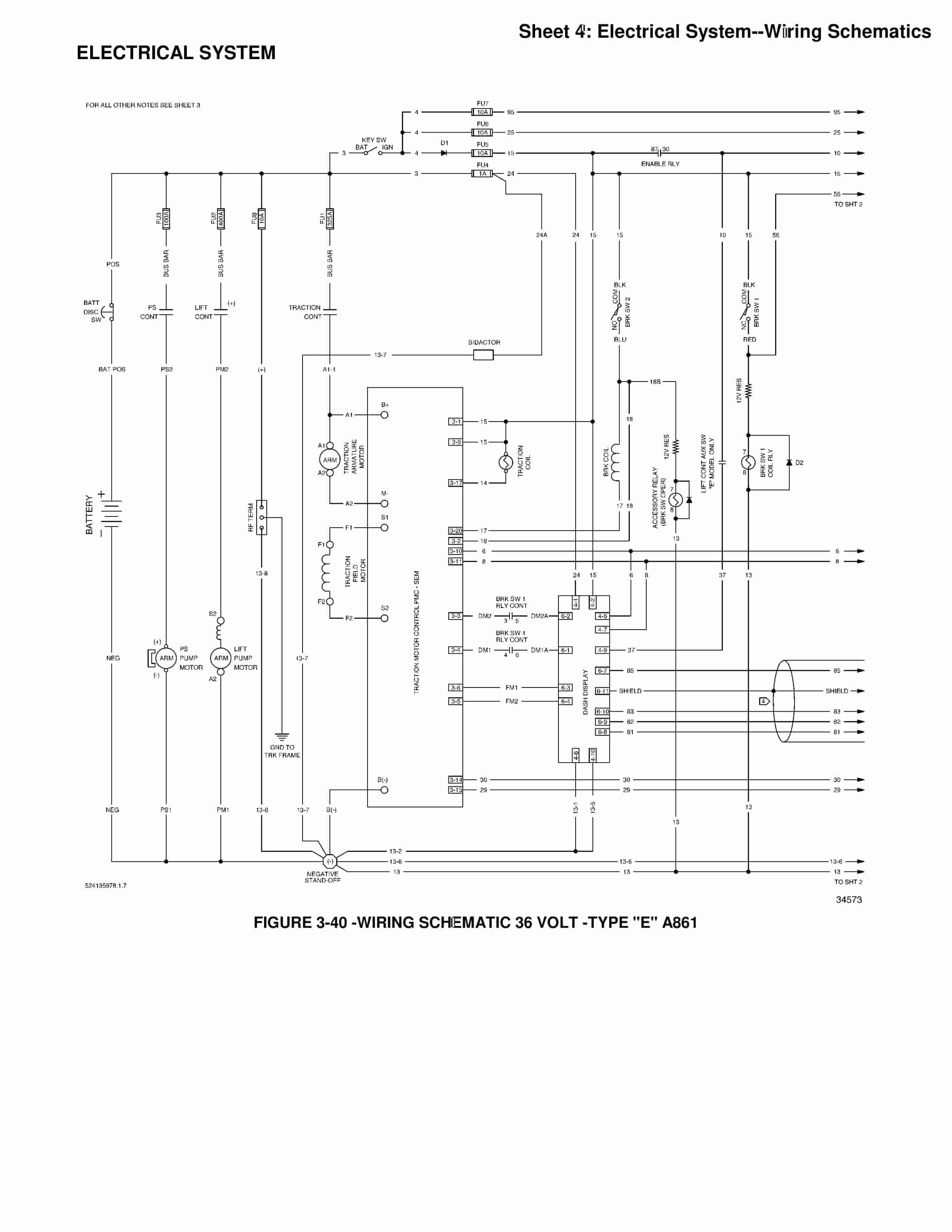 Yale A861 (NDR GA) Forklift Service Manual