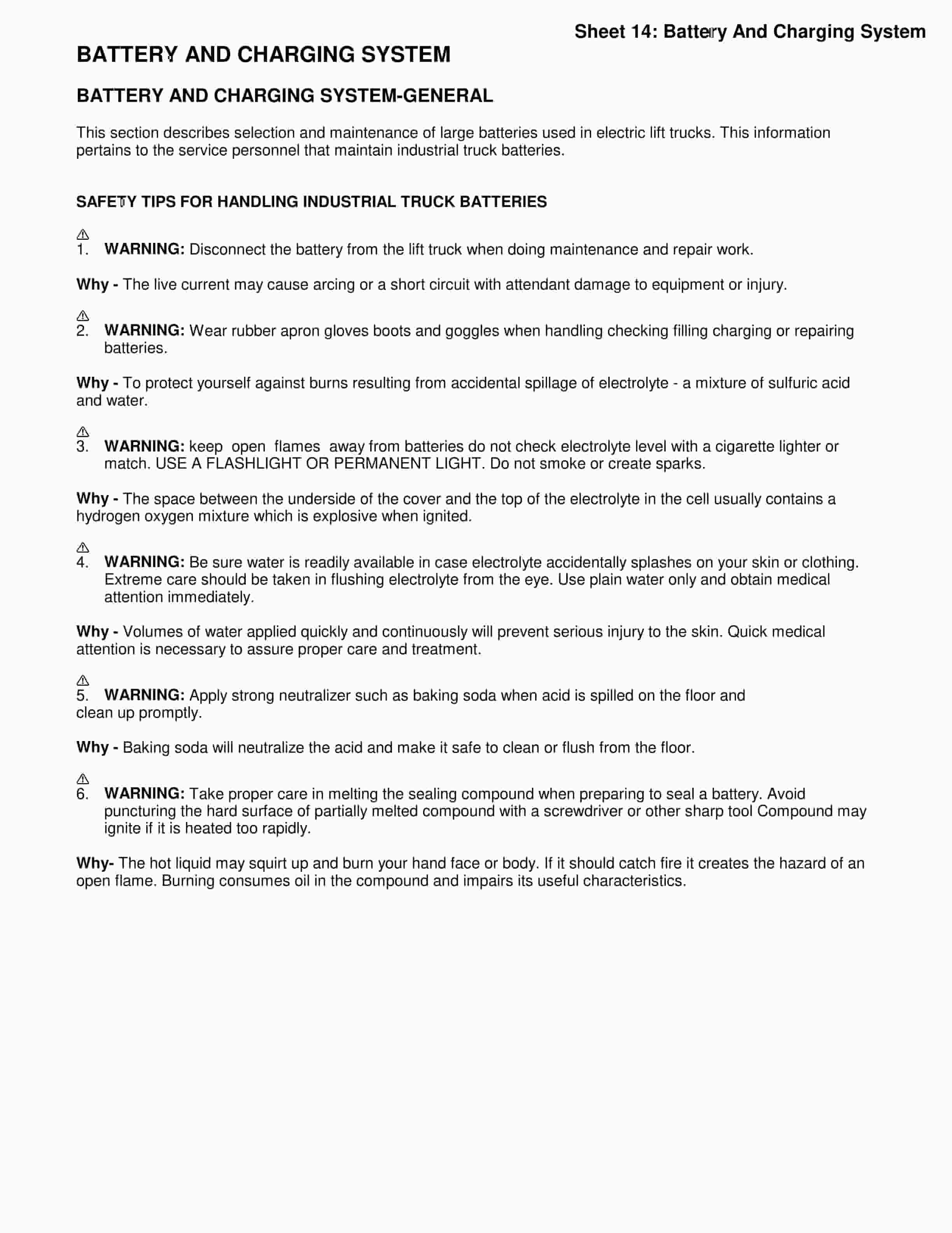 Yale B815 (NR AD) Forklift Service Manual