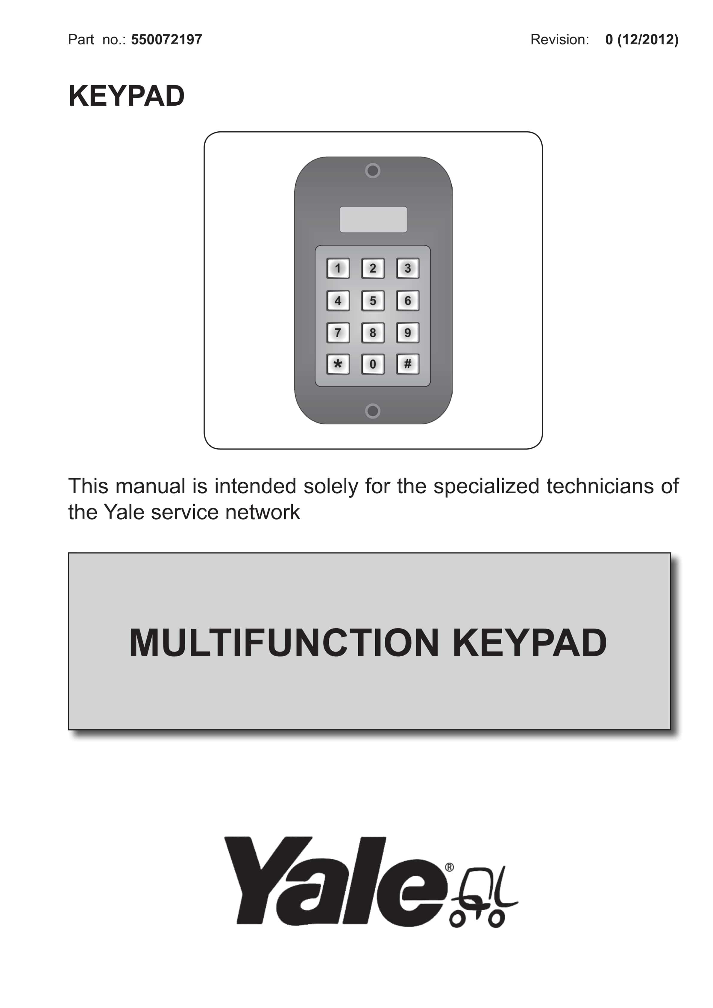 Yale E857 (MO2025 - MO20P - MO10L - MO50T70T) Forklift Service Manual