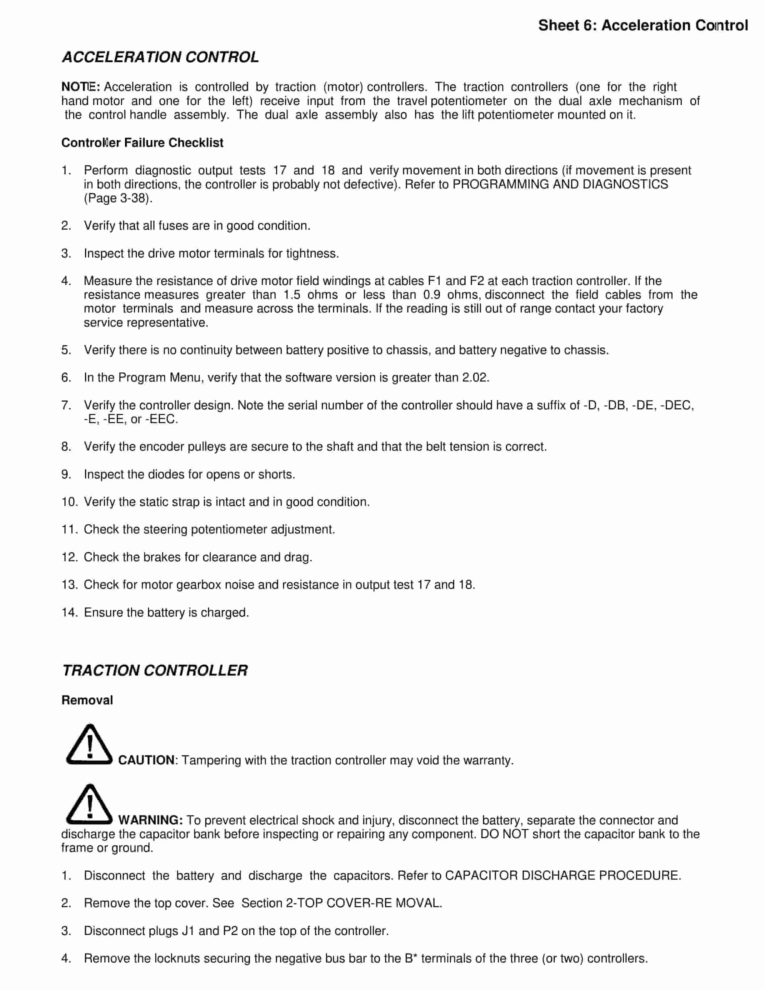 Yale Z945 (ESC030-050ZA) Forklift Service Manual