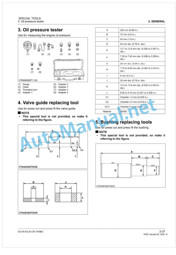 Kubota 03-CR-E4, 03-CR-TE4BG Diesel Engine Workshop Manual PDF 2 Kubota 03-CR-E4, 03-CR-TE4BG Diesel Engine Workshop Manual PDF-2