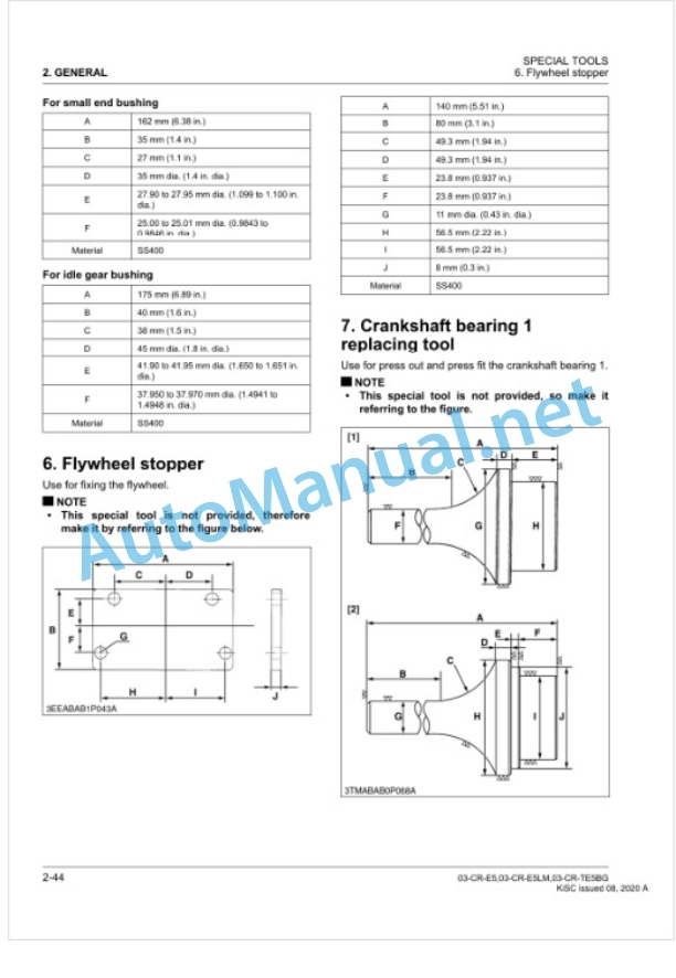 Kubota 03-CR-E5, 03-CR-E5LM, 03-CR-TE5BG Diesel Engine Workshop Manual PDF 2 Kubota 03-CR-E5, 03-CR-E5LM, 03-CR-TE5BG Diesel Engine Workshop Manual PDF-2