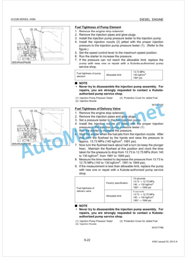 Kubota 03-E2B Series Diesel Engine Workshop Manual PDF 4 Kubota 03-E2B Series Diesel Engine Workshop Manual PDF-4