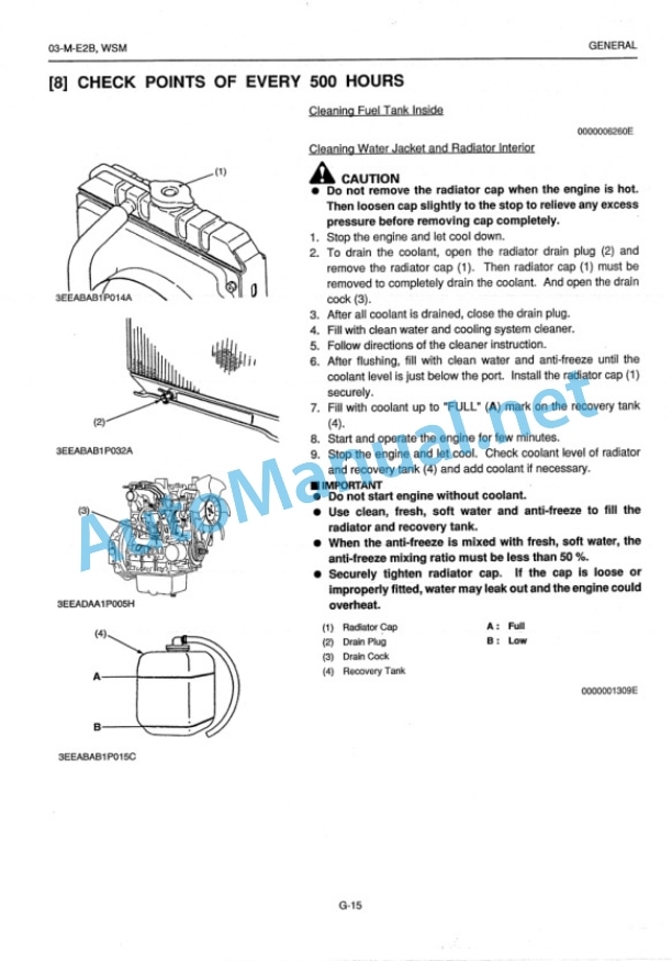 Alternative view of Kubota 03-M-E2B Engine Base Service Manual PDF