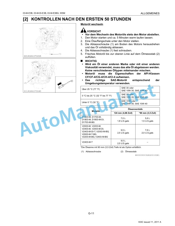 Kubota 03-M-E3B Series, 03-M-DI-E3B Series, 03 Workshop Manual PDF DE 2 Kubota 03-M-E3B Series, 03-M-DI-E3B Series, 03 Workshop Manual PDF DE-2