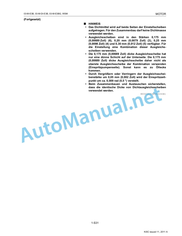 Kubota 03-M-E3B Series, 03-M-DI-E3B Series, 03 Workshop Manual PDF DE 4 Kubota 03-M-E3B Series, 03-M-DI-E3B Series, 03 Workshop Manual PDF DE-4