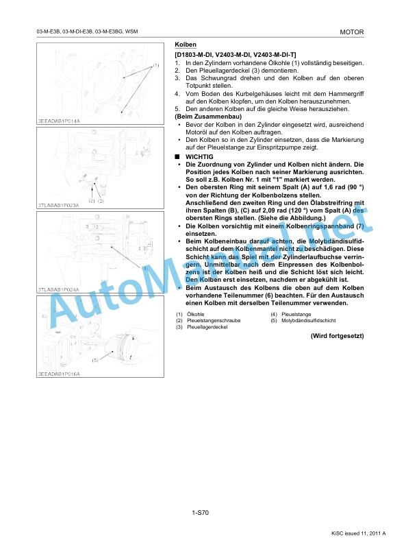Kubota 03-M-E3B Series, 03-M-DI-E3B Series, 03 Workshop Manual PDF DE 5 Kubota 03-M-E3B Series, 03-M-DI-E3B Series, 03 Workshop Manual PDF DE-5