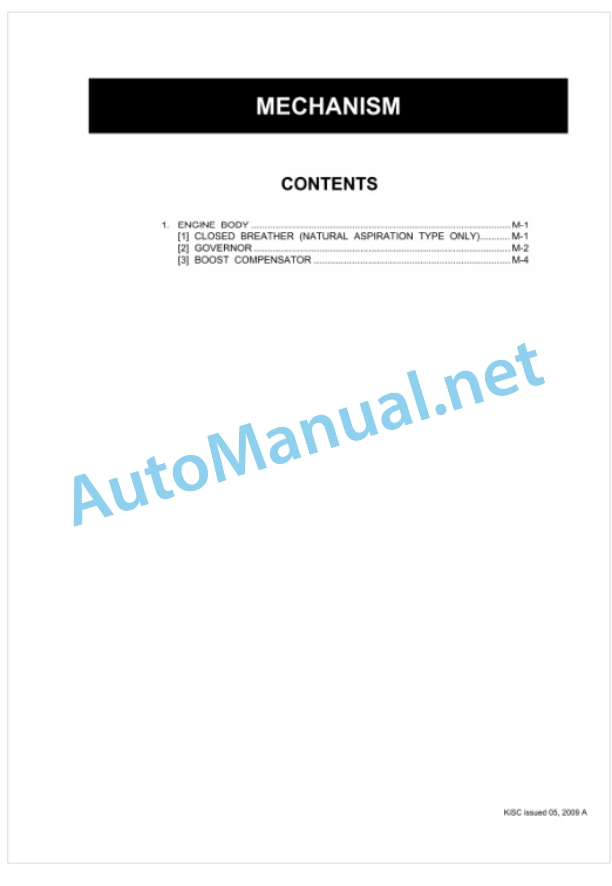 Kubota 05-E2B Series, 05-E2BG Series Diesel Engine Workshop Manual PDF 3 Kubota 05-E2B Series, 05-E2BG Series Diesel Engine Workshop Manual PDF-3