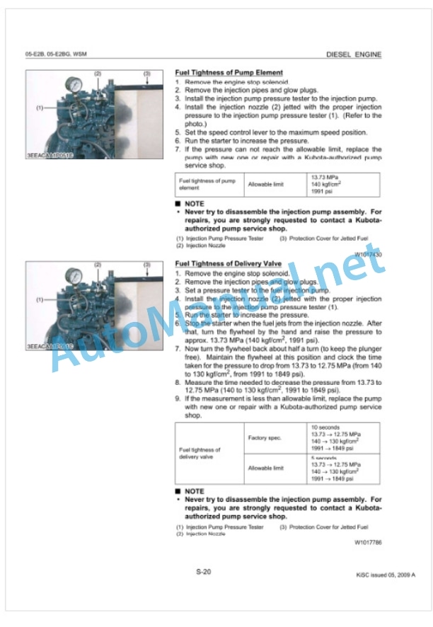 Kubota 05-E2B Series, 05-E2BG Series Diesel Engine Workshop Manual PDF 4 Kubota 05-E2B Series, 05-E2BG Series Diesel Engine Workshop Manual PDF-4