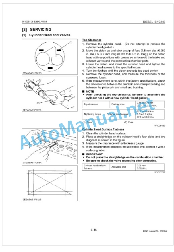 Kubota 05-E2B Series, 05-E2BG Series Diesel Engine Workshop Manual PDF 5 Kubota 05-E2B Series, 05-E2BG Series Diesel Engine Workshop Manual PDF-5