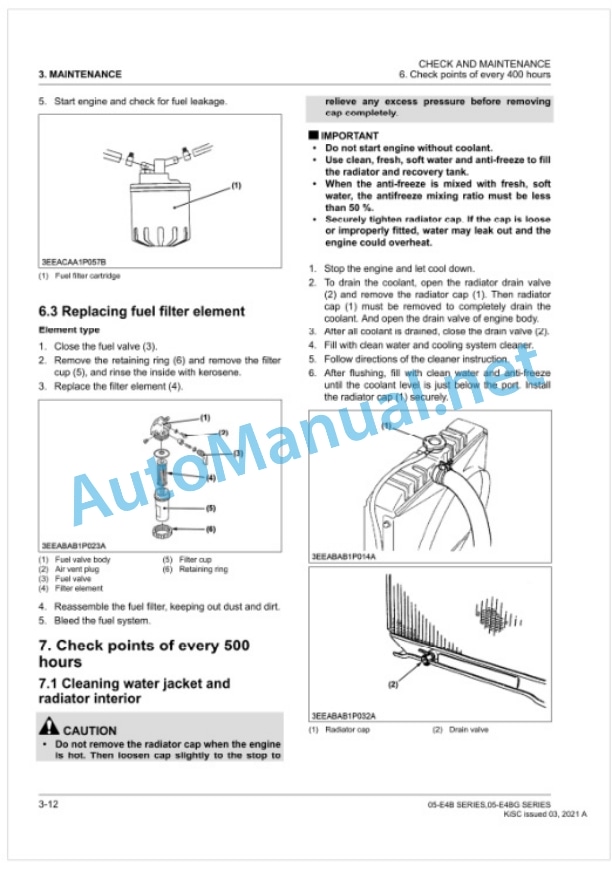 Kubota 05-E4B Series, 05-E4BG Series Diesel Engine Workshop Manual PDF 3 Kubota 05-E4B Series, 05-E4BG Series Diesel Engine Workshop Manual PDF-3