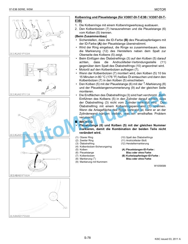 Kubota 07-E3B Series Diesel Engine Workshop Manual PDF DE 5 Kubota 07-E3B Series Diesel Engine Workshop Manual PDF DE-5