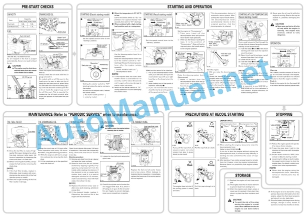 Kubota AC60, OC60, OC80, OC95 Diesel Engine Operators Manual PDF 2 Kubota AC60, OC60, OC80, OC95 Diesel Engine Operators Manual PDF - Image 2