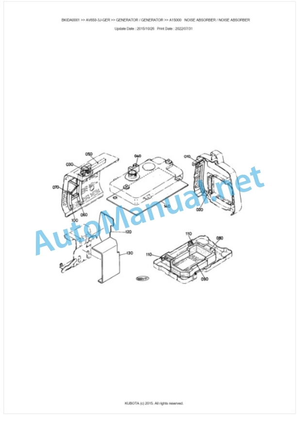 Kubota AV650-3J-GER Parts Manual PDF BKIDA0001 5 Kubota AV650-3J-GER Parts Manual PDF BKIDA0001-5