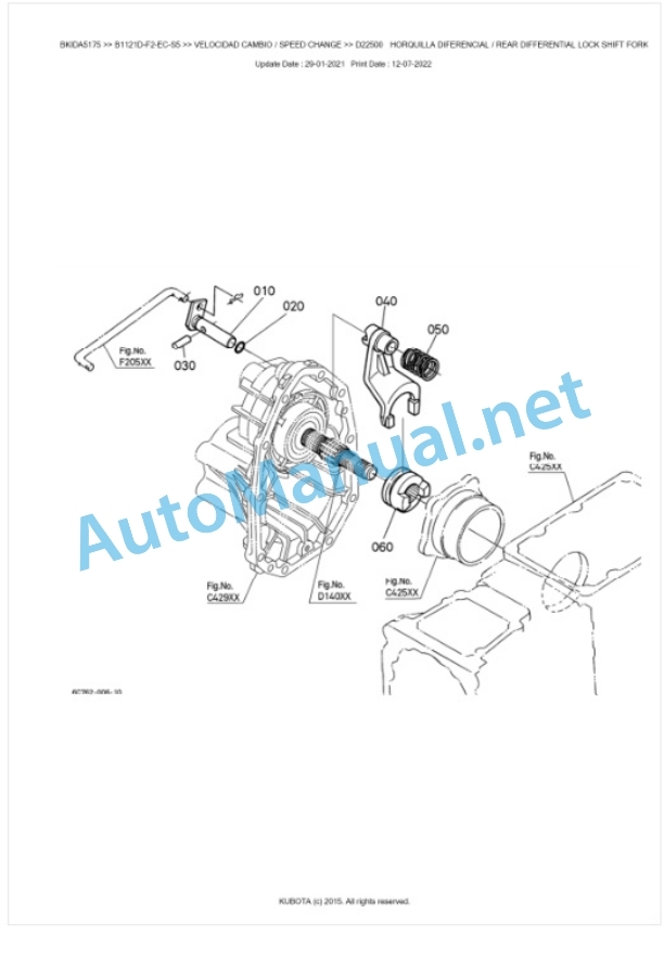 Kubota B1121D-F2-EC-S5 Parts Manual PDF BKIDA5175 4 Kubota B1121D-F2-EC-S5 Parts Manual PDF BKIDA5175-4