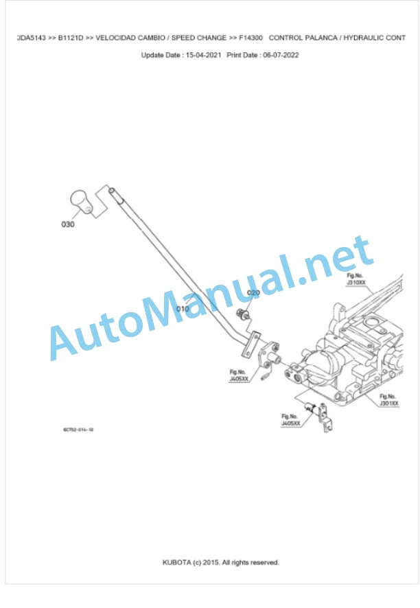 Kubota B1121D Tractor Parts Manual PDF BKIDA5143 ES 3 Kubota B1121D Tractor Parts Manual PDF BKIDA5143 ES-3