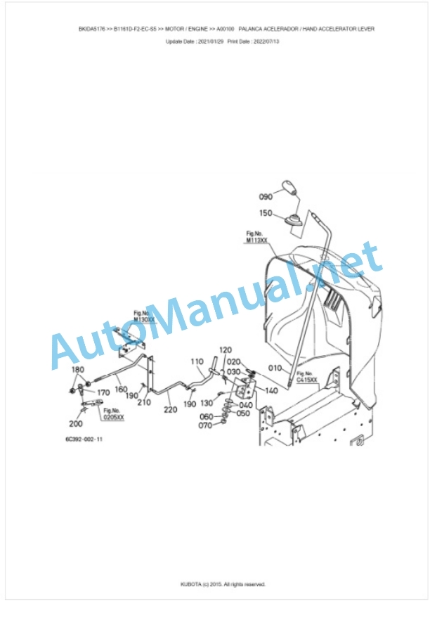 Kubota B1161D-F2-EC-S5 Parts Manual PDF BKIDA5176 2 Kubota B1161D-F2-EC-S5 Parts Manual PDF BKIDA5176-2