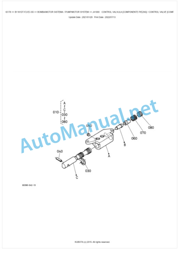 Kubota B1181DT-F2-EC-S5 Parts Manual PDF BKIDA5178 5 Kubota B1181DT-F2-EC-S5 Parts Manual PDF BKIDA5178-5