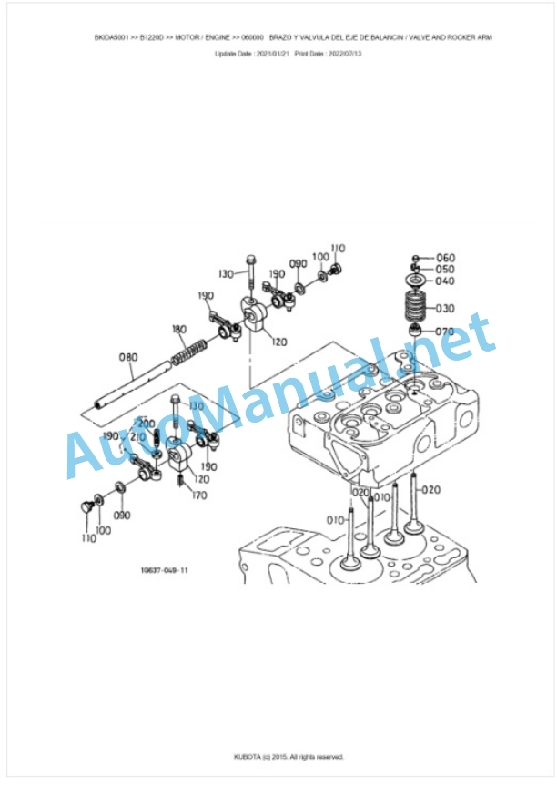 Kubota B1220D Tractor Parts Manual PDF BKIDA5001 2 Kubota B1220D Tractor Parts Manual PDF BKIDA5001-2