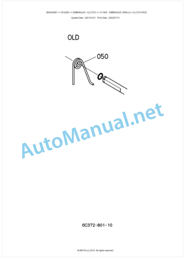 Kubota B1220D Tractor Parts Manual PDF BKIDA5001 3 Kubota B1220D Tractor Parts Manual PDF BKIDA5001-3