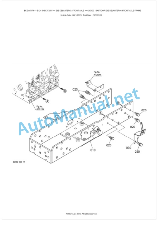 Kubota B1241D-EC-F2-S5 Tractor Parts Manual PDF BKIDA5179 3 Kubota B1241D-EC-F2-S5 Tractor Parts Manual PDF BKIDA5179-3