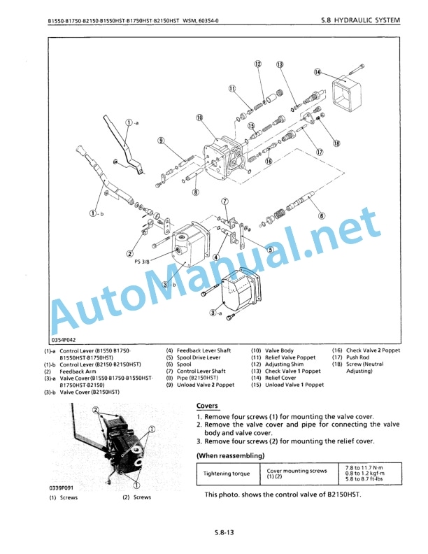 Kubota B1550, B1550HST, B1750, B1750HST, B2150, B2150HST Tractor Workshop Manual PDF 5 Kubota B1550, B1550HST, B1750, B1750HST, B2150, B2150HST Tractor Workshop Manual PDF-5